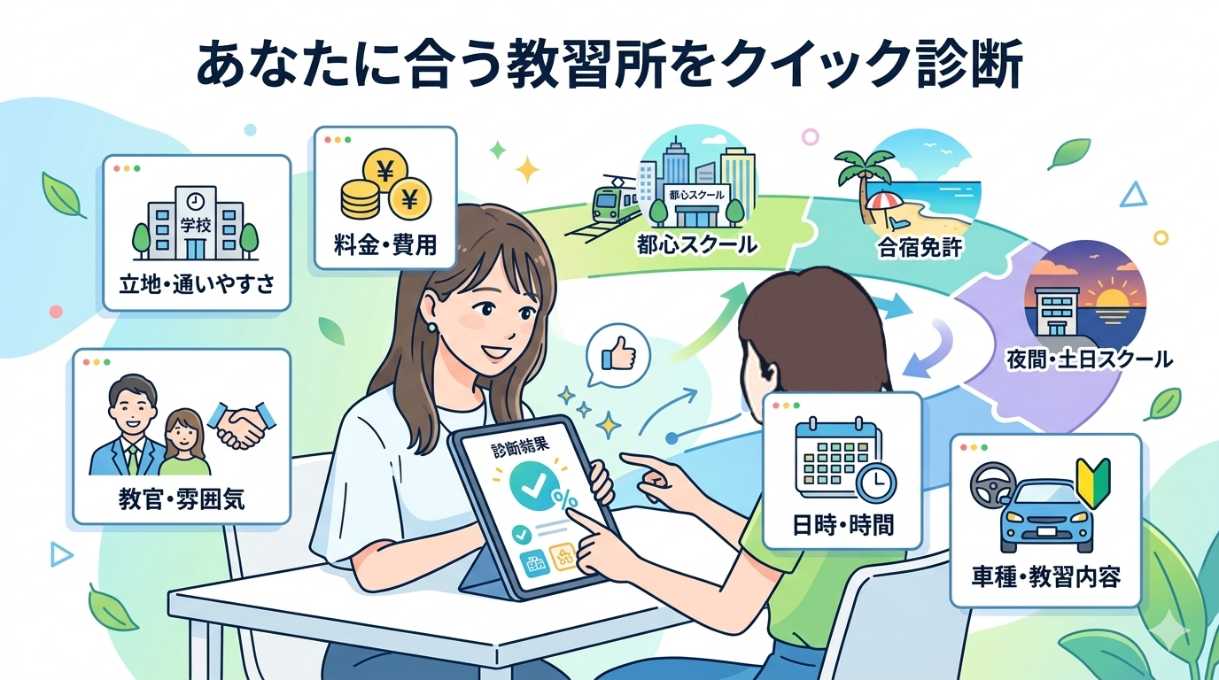 免許取得前に女性が診断を受けている画像